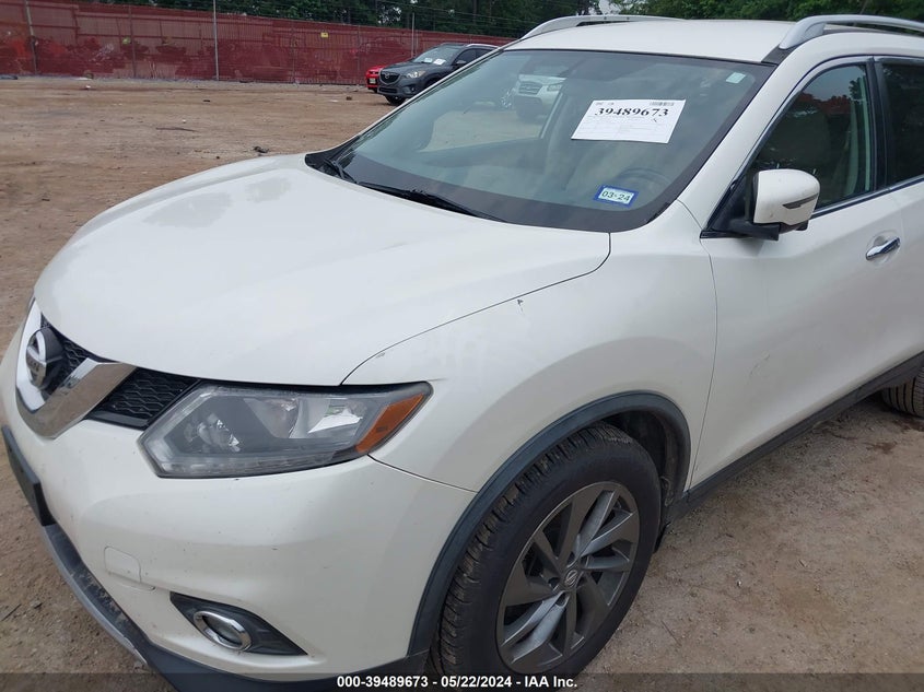 2016 Nissan Rogue Sl VIN: JN8AT2MT7GW008166 Lot: 39489673