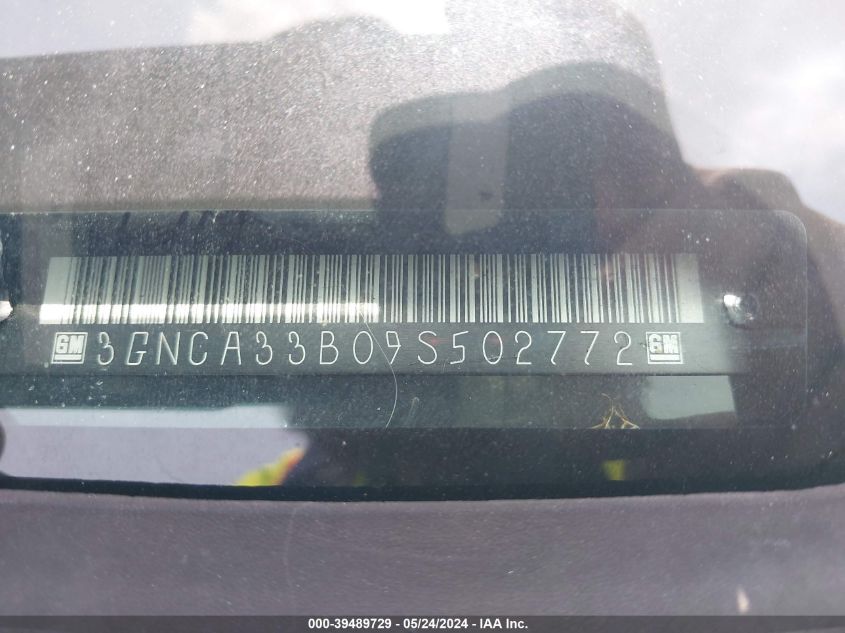 2009 Chevrolet Hhr Ls VIN: 3GNCA33B09S502772 Lot: 39489729