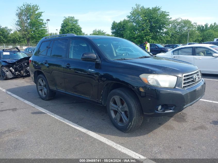 2008 Toyota Highlander Sport VIN: JTEDS43A882013078 Lot: 39489741