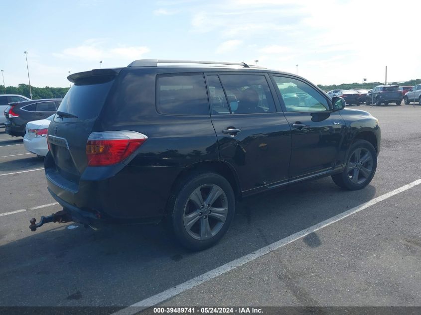 2008 Toyota Highlander Sport VIN: JTEDS43A882013078 Lot: 39489741