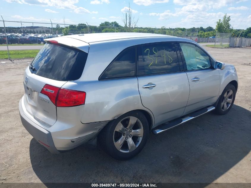 2007 Acura Mdx Sport Package VIN: 2HNYD288X7H548391 Lot: 39489747