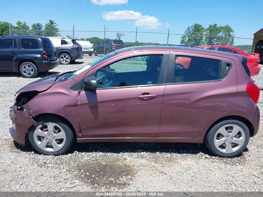 2019 Chevrolet Spark Ls Cvt VIN: KL8CB6SA3KC799878 Lot: 39489769