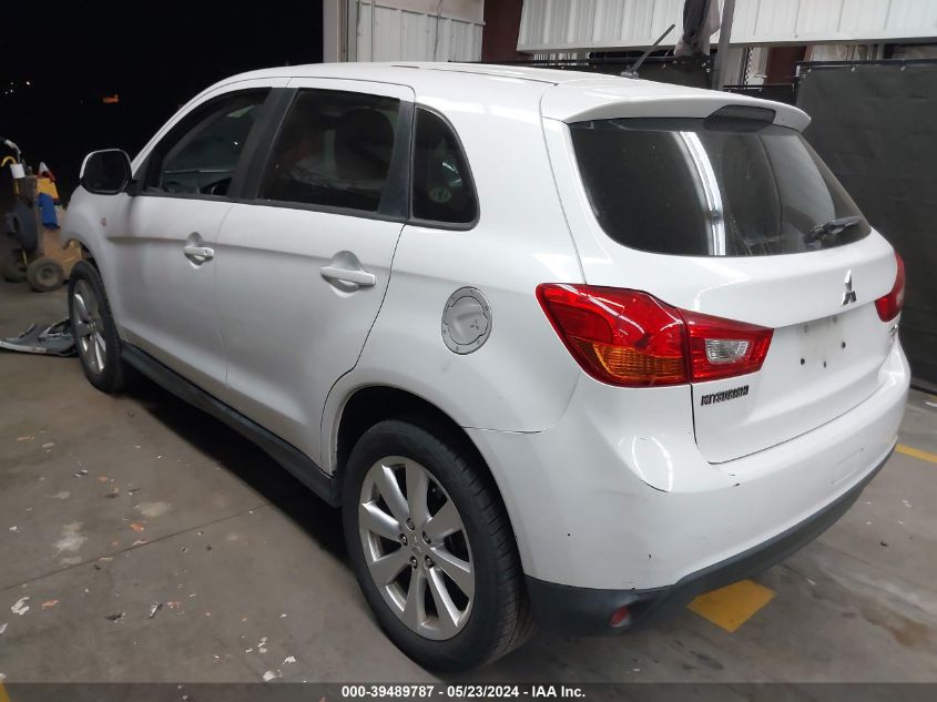 2015 Mitsubishi Outlander Sport Es VIN: 4A4AP3AW0FE030933 Lot: 39489787