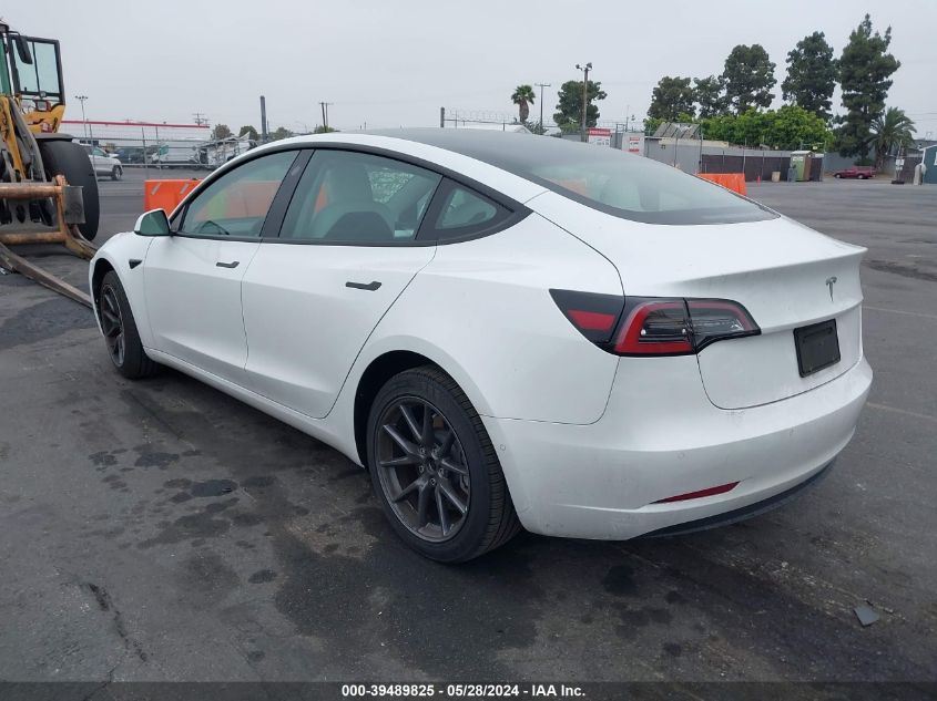 2021 Tesla Model 3 Standard Range Plus Rear-Wheel Drive VIN: 5YJ3E1EA7MF052884 Lot: 39489825