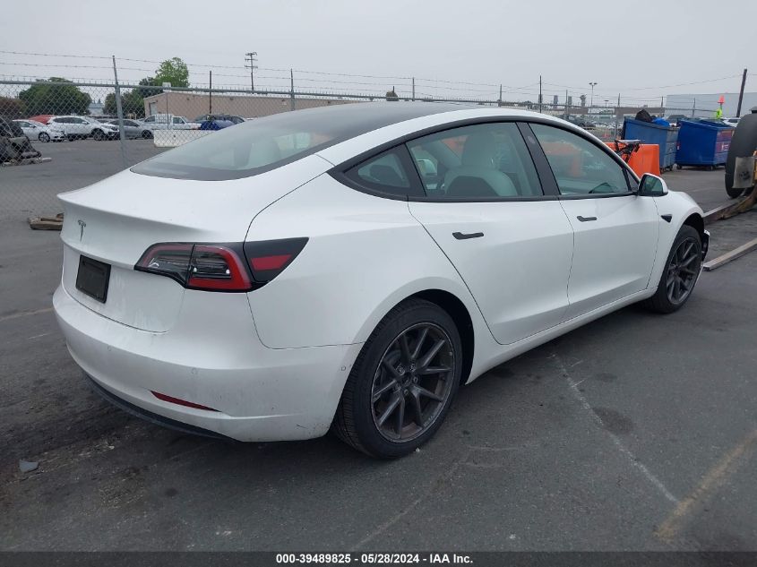 2021 Tesla Model 3 Standard Range Plus Rear-Wheel Drive VIN: 5YJ3E1EA7MF052884 Lot: 39489825