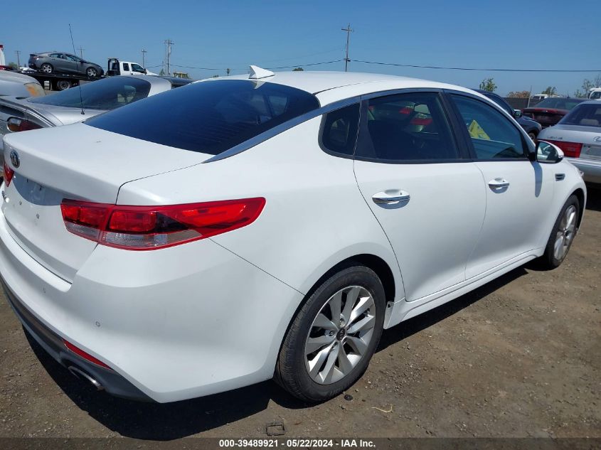 2018 Kia Optima Lx/S VIN: 5XXGT4L34JG262171 Lot: 39489921