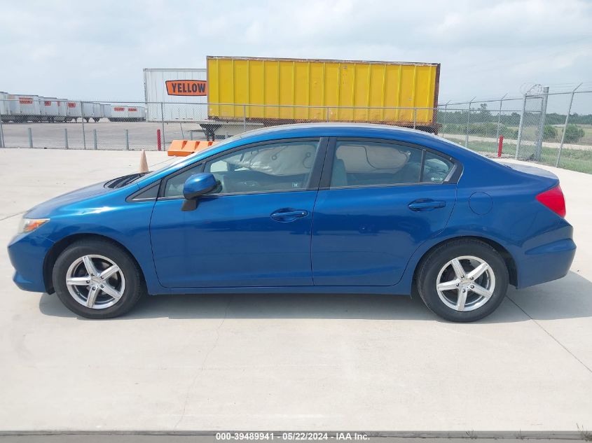 2012 Honda Civic Lx VIN: 19XFB2F58CE065189 Lot: 39489941