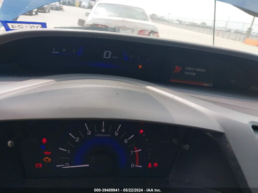 2012 Honda Civic Lx VIN: 19XFB2F58CE065189 Lot: 39489941