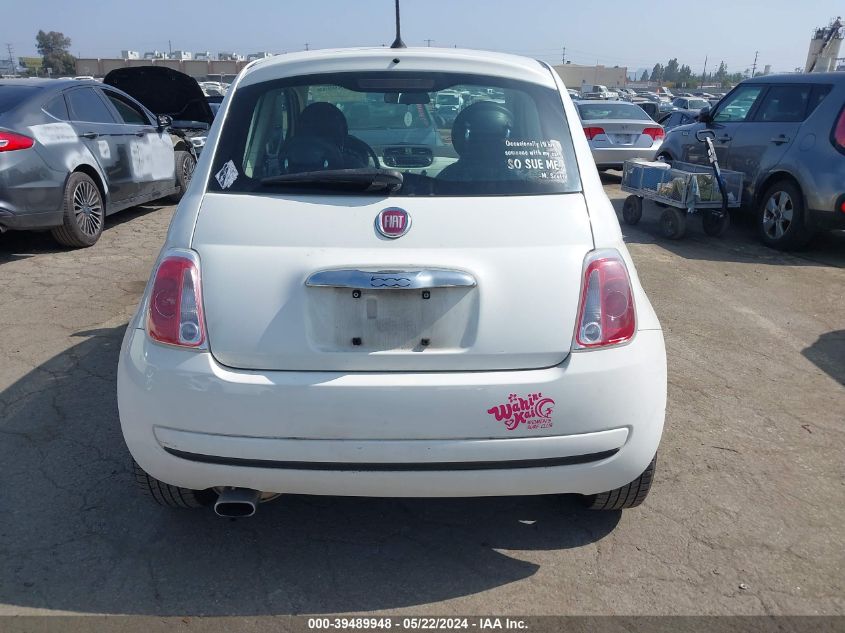 2015 Fiat 500 Pop VIN: 3C3CFFAR3FT615539 Lot: 39489948