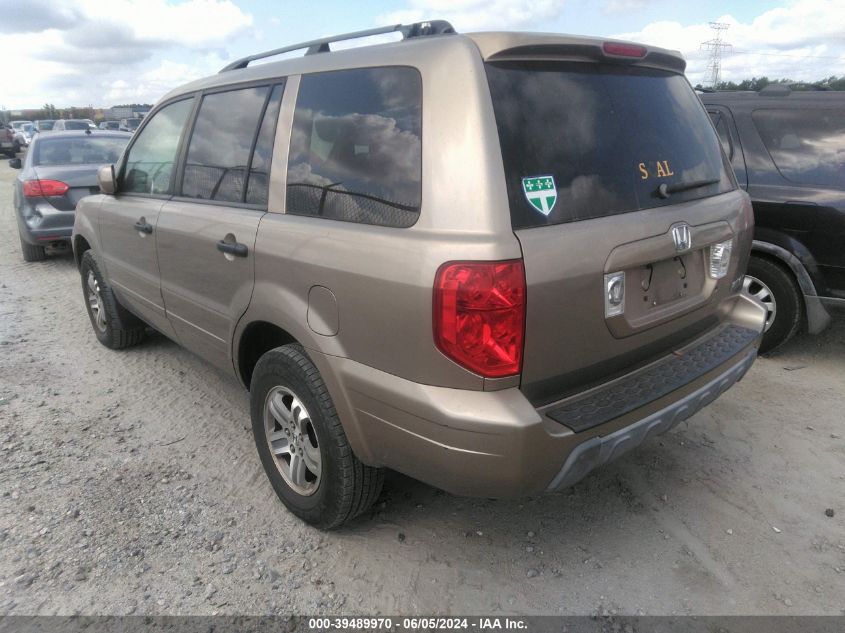 2003 Honda Pilot Exl VIN: 2HKYF18623H619965 Lot: 39489970