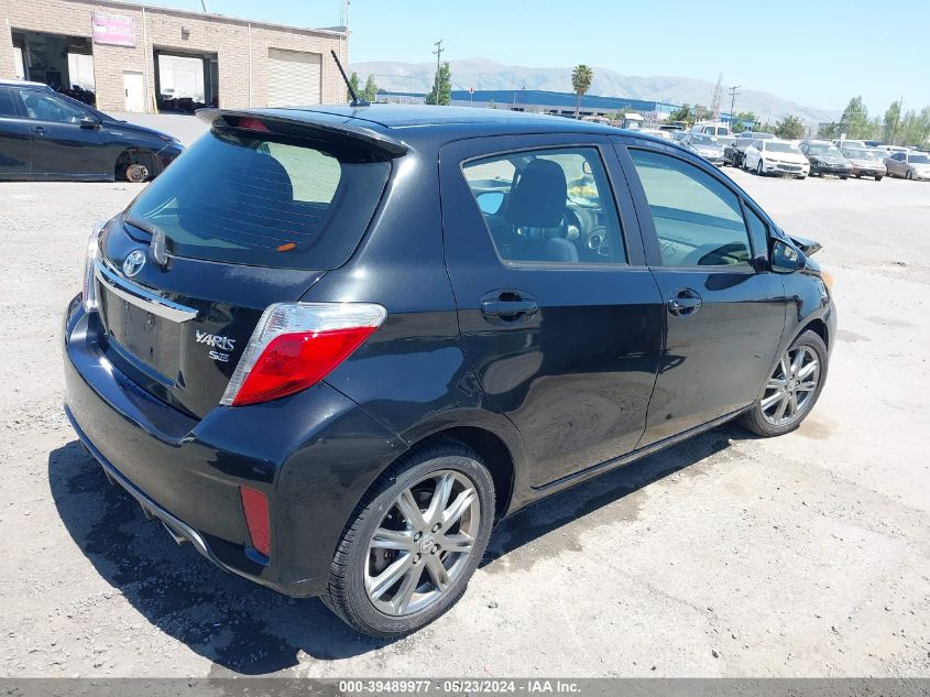 2013 Toyota Yaris Se VIN: JTDKTUD39DD554955 Lot: 39489977