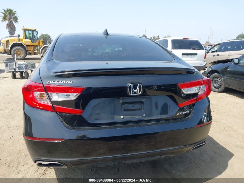 2018 Honda Accord Sport VIN: 1HGCV1F30JA207412 Lot: 39489984