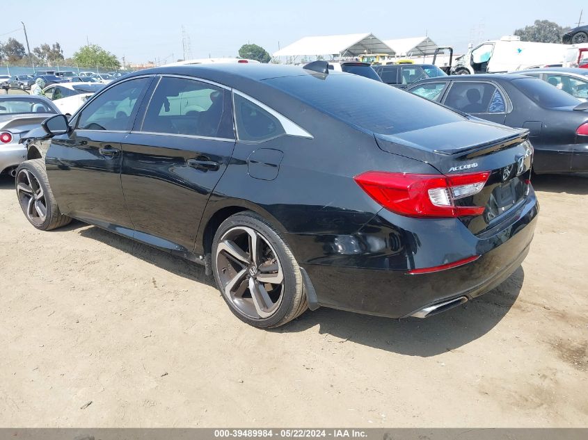 2018 Honda Accord Sport VIN: 1HGCV1F30JA207412 Lot: 39489984