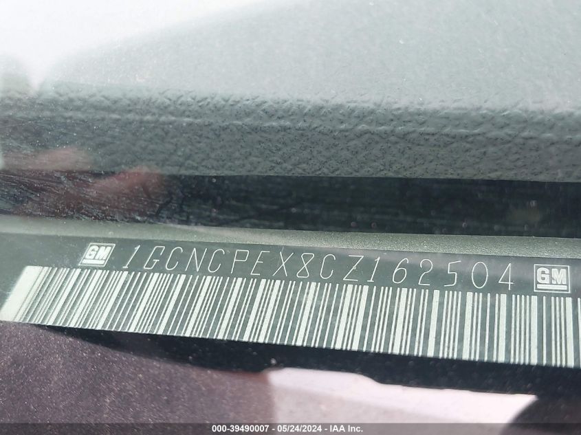 2012 Chevrolet Silverado 1500 Work Truck VIN: 1GCNCPEX8CZ162504 Lot: 39490007