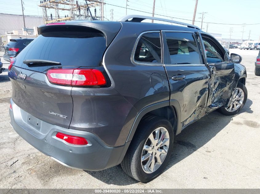 2017 Jeep Cherokee Limited Fwd VIN: 1C4PJLDB7HW503476 Lot: 39490020