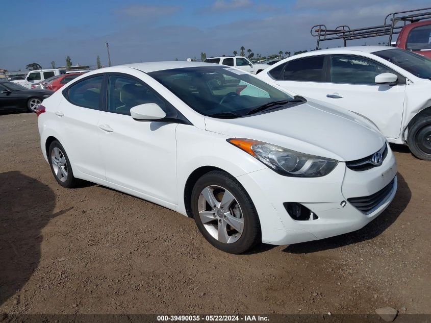 2013 Hyundai Elantra Gls VIN: 5NPDH4AE4DH390072 Lot: 39490035