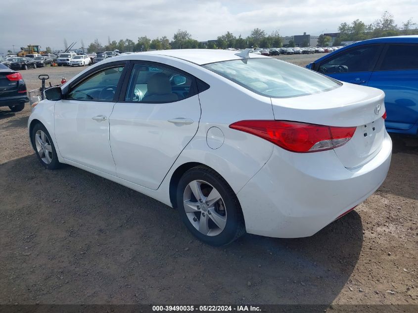 2013 Hyundai Elantra Gls VIN: 5NPDH4AE4DH390072 Lot: 39490035