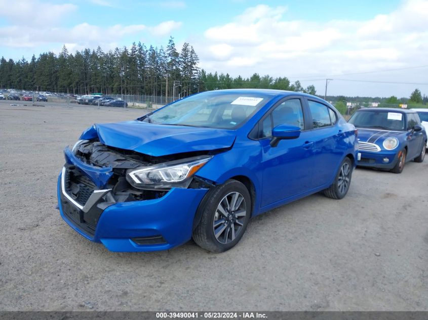 2021 Nissan Versa Sv Xtronic Cvt VIN: 3N1CN8EV6ML826848 Lot: 39490041