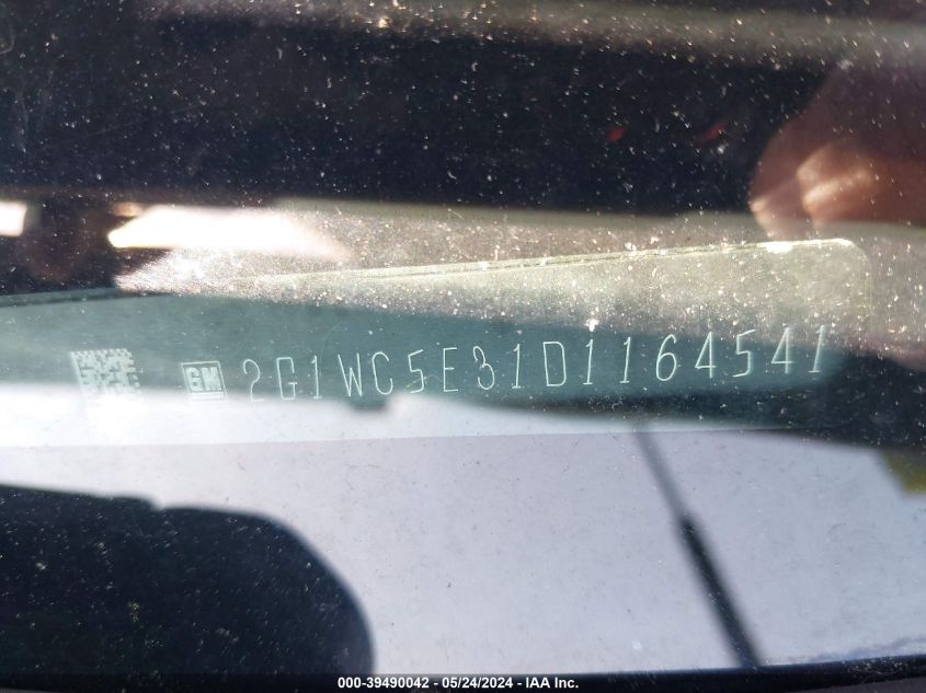 2013 Chevrolet Impala Ltz VIN: 2G1WC5E31D1164541 Lot: 39490042