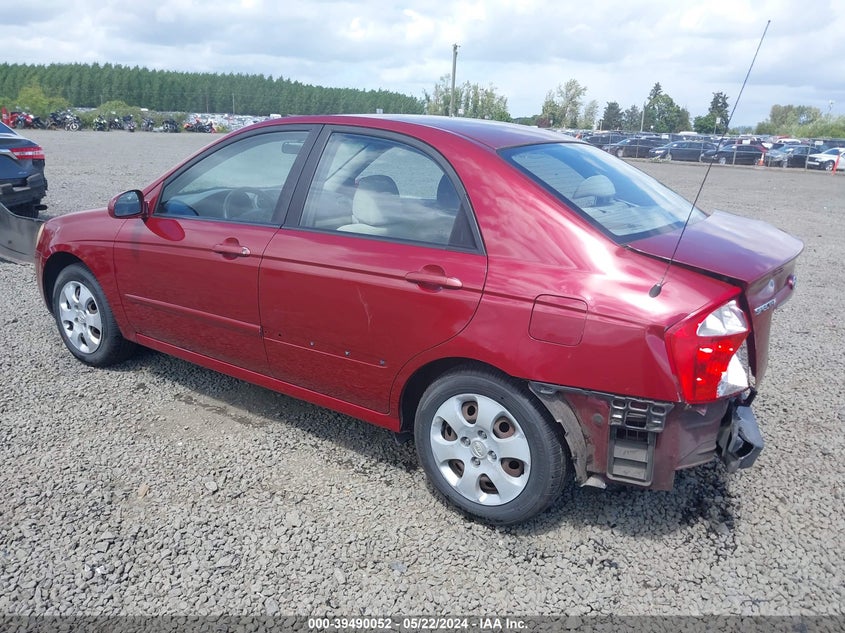 2006 Kia Spectra Ex/Lx/Sx VIN: KNAFE121365212293 Lot: 39490052