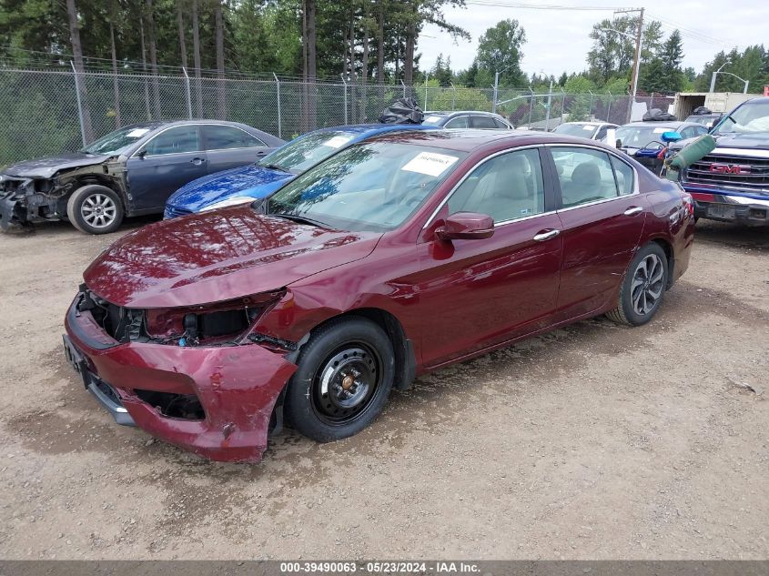 2017 Honda Accord Ex-L VIN: 1HGCR2F82HA123253 Lot: 39490063