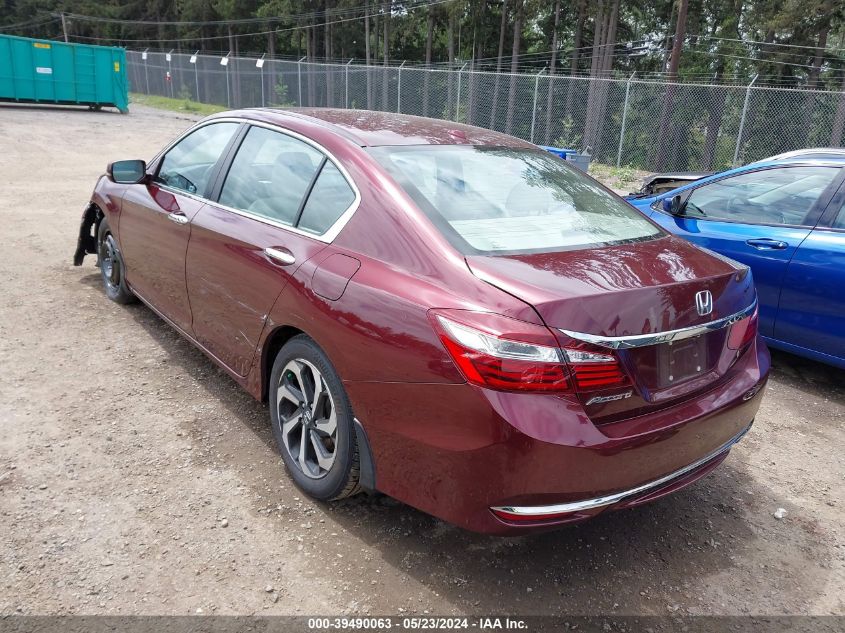 2017 Honda Accord Ex-L VIN: 1HGCR2F82HA123253 Lot: 39490063