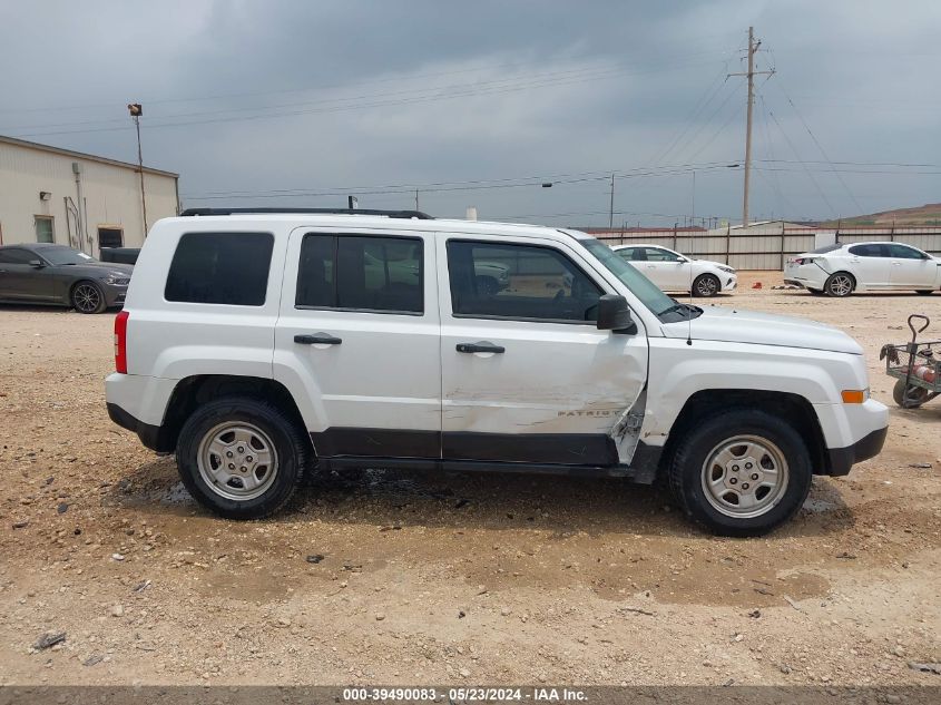 2014 Jeep Patriot Sport VIN: 1C4NJPBB2ED508528 Lot: 39490083