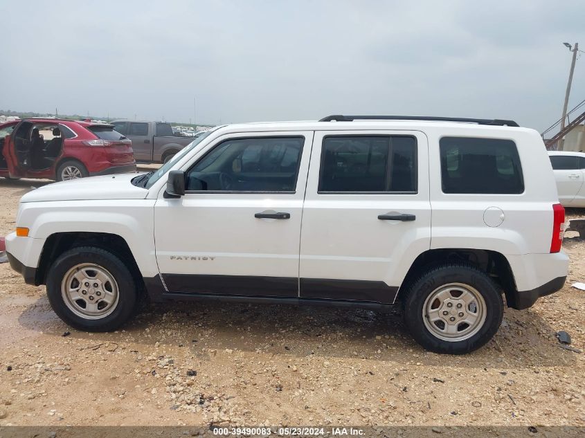 2014 Jeep Patriot Sport VIN: 1C4NJPBB2ED508528 Lot: 39490083