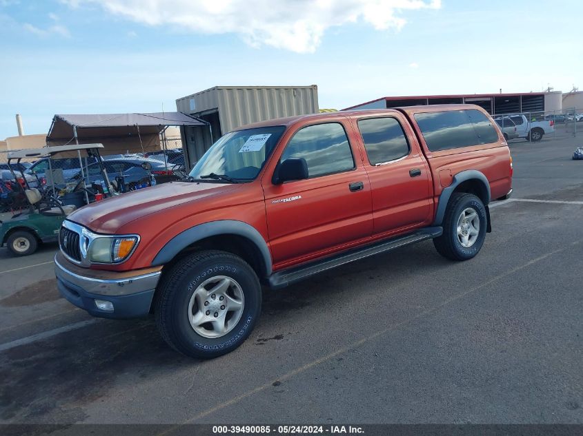 2002 Toyota Tacoma Prerunner V6 VIN: 5TEGN92N72Z084415 Lot: 39490085