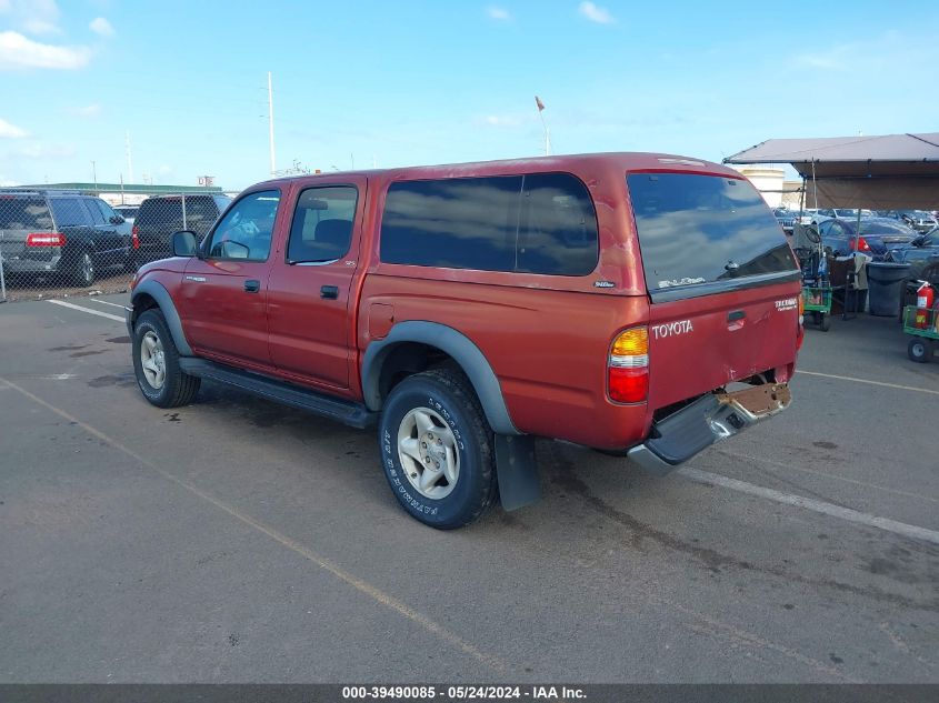 2002 Toyota Tacoma Prerunner V6 VIN: 5TEGN92N72Z084415 Lot: 39490085