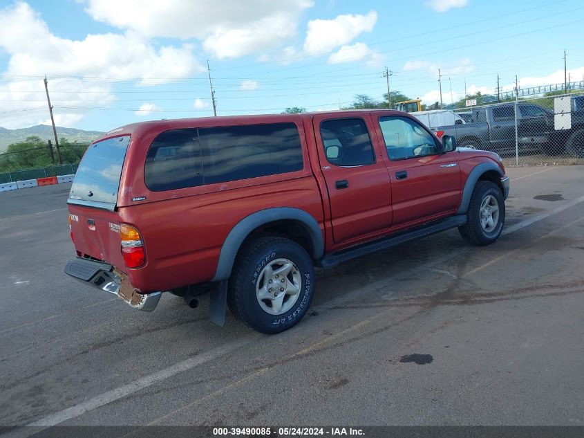 2002 Toyota Tacoma Prerunner V6 VIN: 5TEGN92N72Z084415 Lot: 39490085