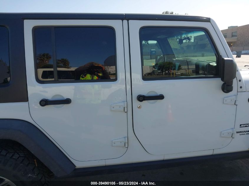 2015 Jeep Wrangler Unlimited Sport VIN: 1C4BJWDG4FL676796 Lot: 39490105