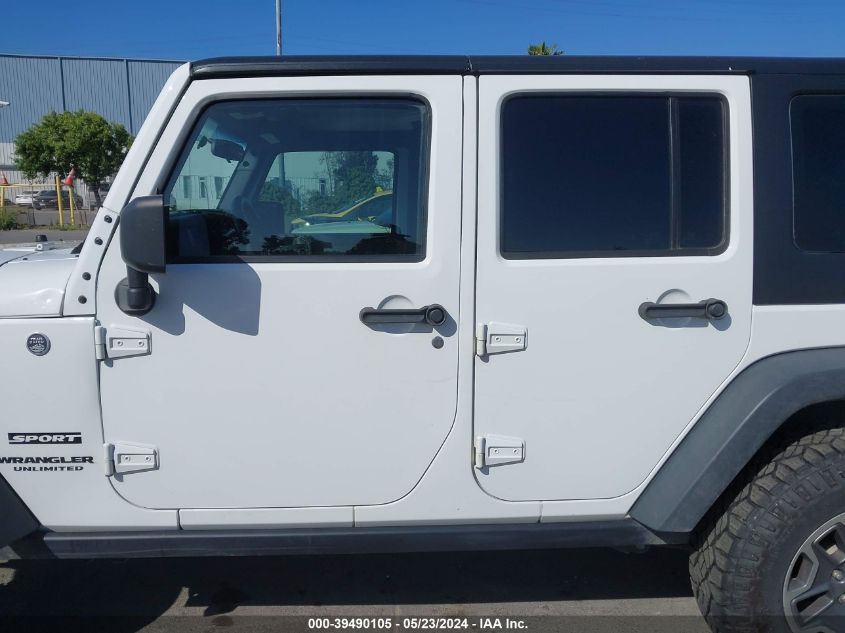 2015 Jeep Wrangler Unlimited Sport VIN: 1C4BJWDG4FL676796 Lot: 39490105