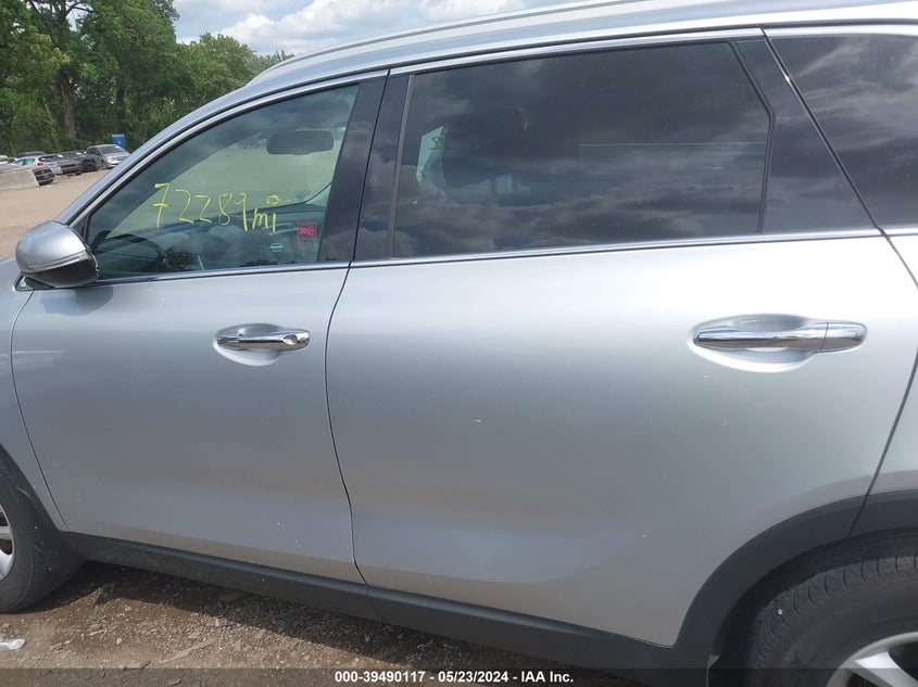 2017 Kia Sorento 2.4L Lx VIN: 5XYPG4A33HG244192 Lot: 39490117