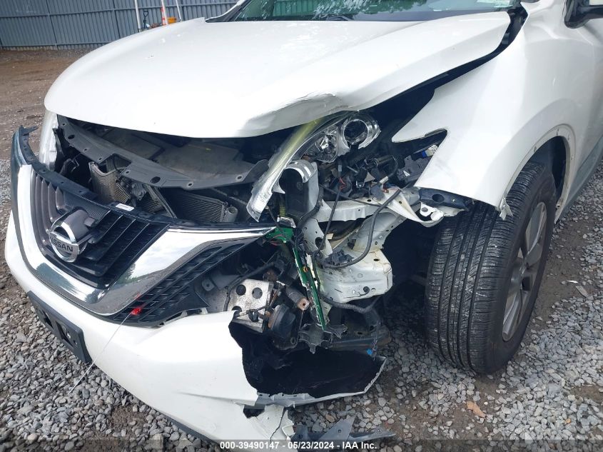 2015 Nissan Murano Sl VIN: 5N1AZ2MH7FN226842 Lot: 39490147