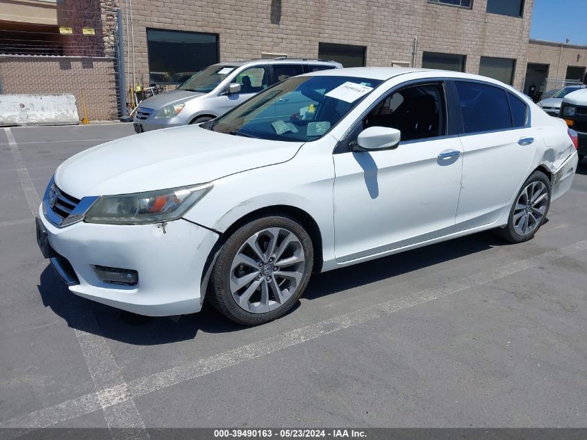 2015 Honda Accord Sport VIN: 1HGCR2F56FA100156 Lot: 39490163