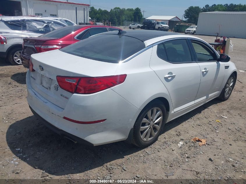 2014 Kia Optima Ex VIN: 5XXGN4A71EG345983 Lot: 39490167