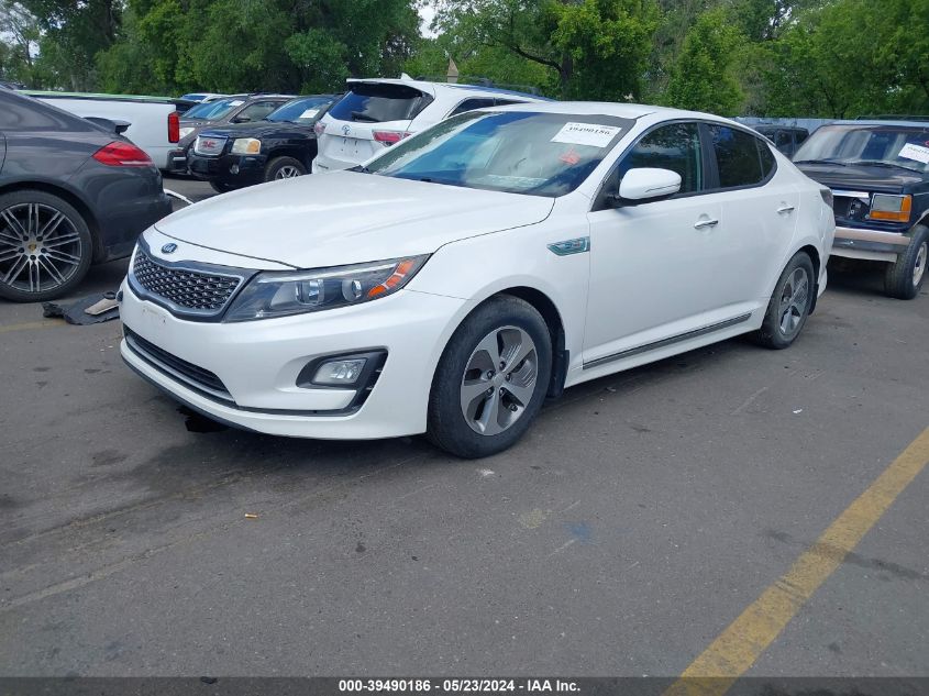 2015 Kia Optima Hybrid VIN: KNAGM4AD4F5080925 Lot: 39490186