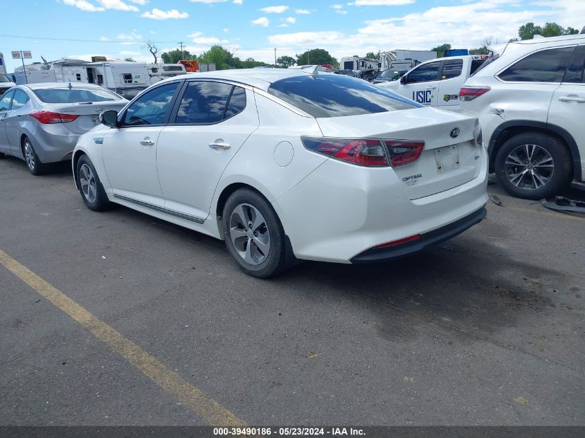 2015 Kia Optima Hybrid VIN: KNAGM4AD4F5080925 Lot: 39490186