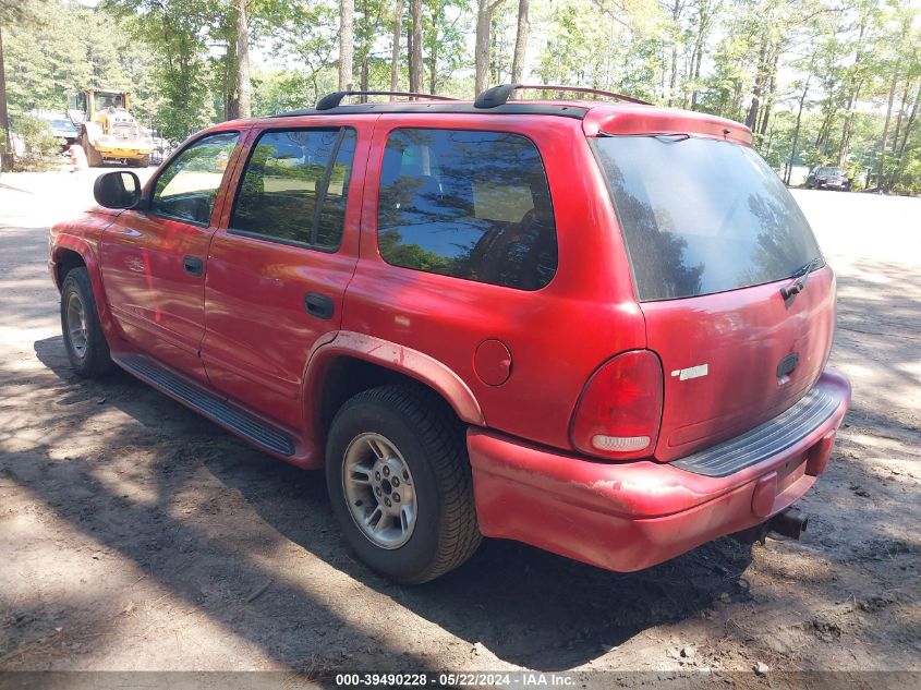 2000 Dodge Durango VIN: 1B4HR28Y7YF266426 Lot: 39490228