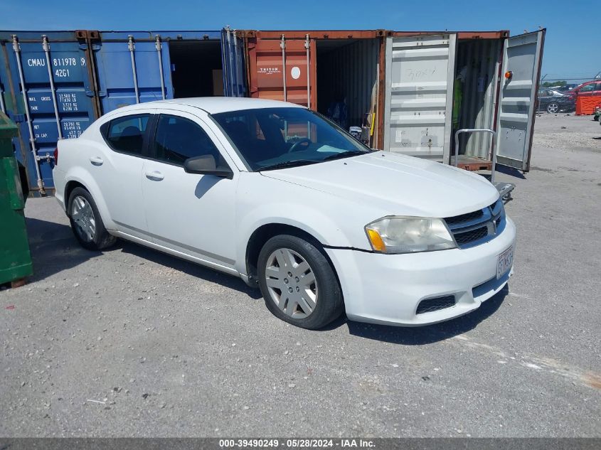 2012 Dodge Avenger Se VIN: 1C3CDZAB4CN109420 Lot: 39490249