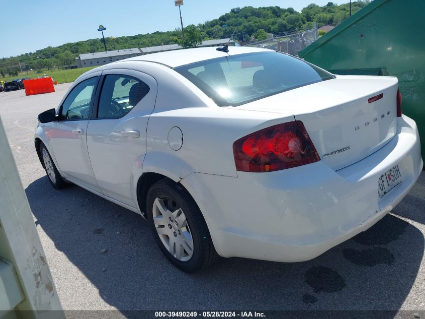 2012 Dodge Avenger Se VIN: 1C3CDZAB4CN109420 Lot: 39490249