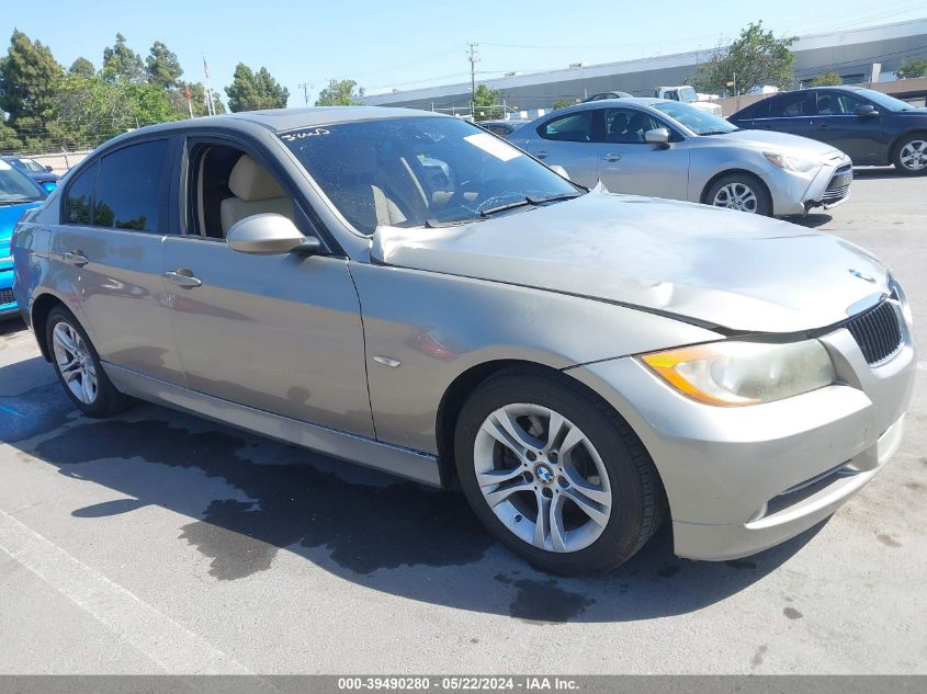 2008 BMW 3 Series 328I VIN: WBAVA37518NL44048 Lot: 39490280