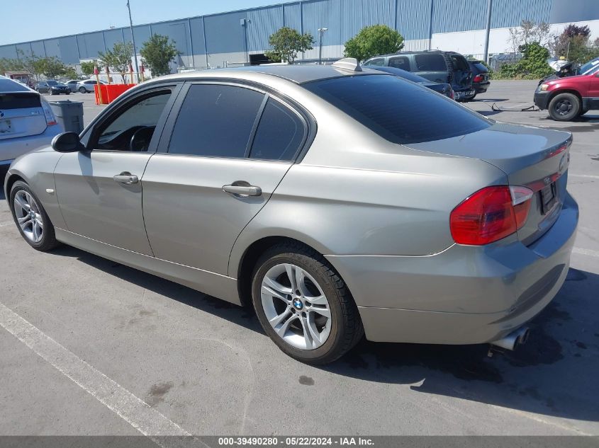 2008 BMW 3 Series 328I VIN: WBAVA37518NL44048 Lot: 39490280