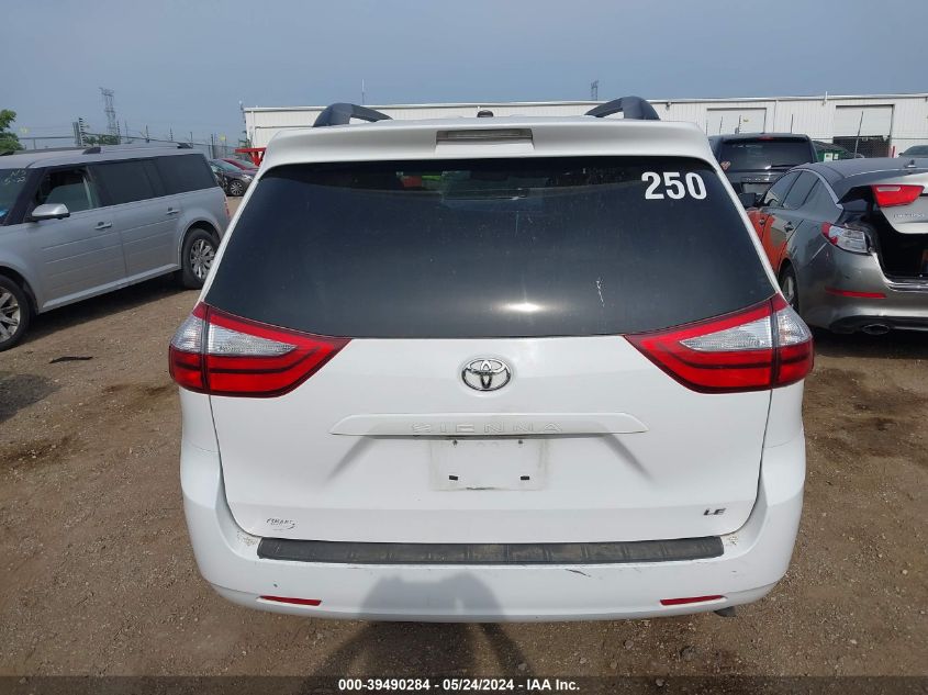 2015 Toyota Sienna Le 8 Passenger VIN: 5TDKK3DC4FS596664 Lot: 39490284