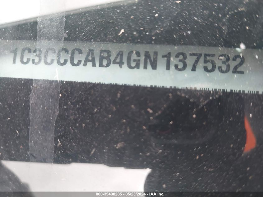 2016 Chrysler 200 Limited VIN: 1C3CCCAB4GN137532 Lot: 39490285