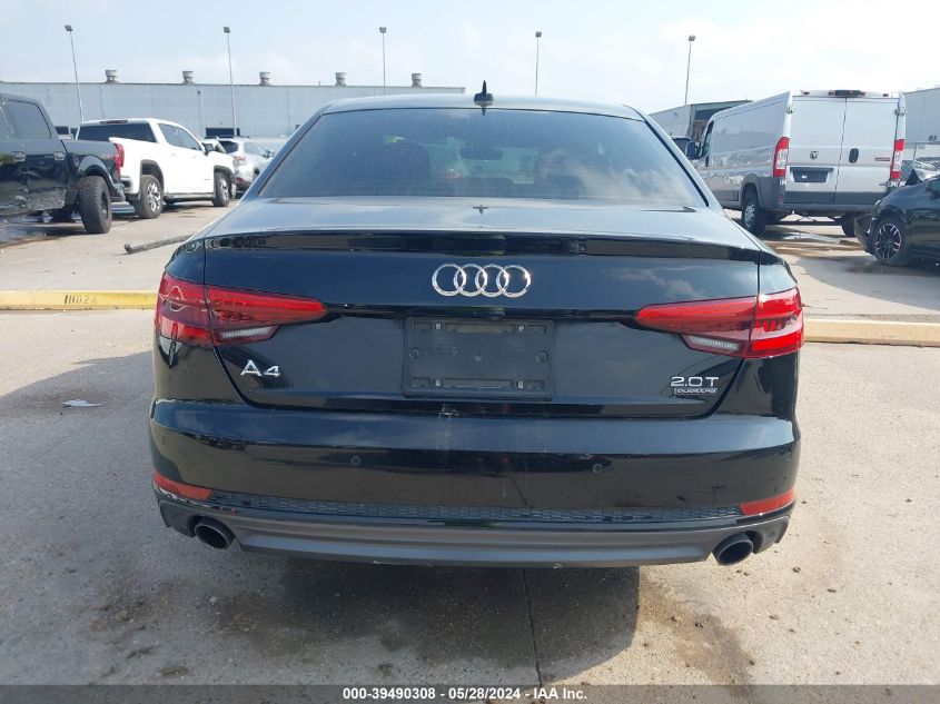 2017 Audi A4 2.0T Premium VIN: WAUENAF41HN025833 Lot: 39490308