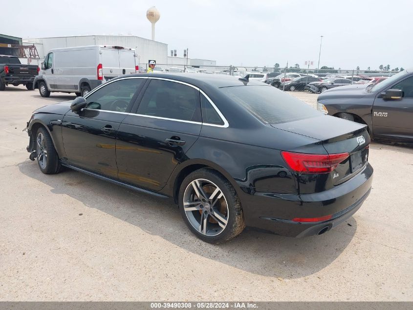 2017 Audi A4 2.0T Premium VIN: WAUENAF41HN025833 Lot: 39490308