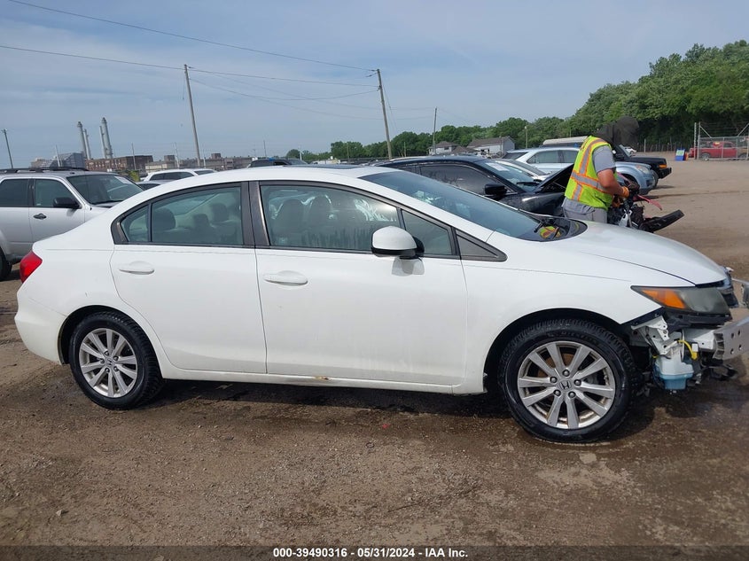 2012 Honda Civic Ex-L VIN: 19XFB2F92CE032434 Lot: 39490316