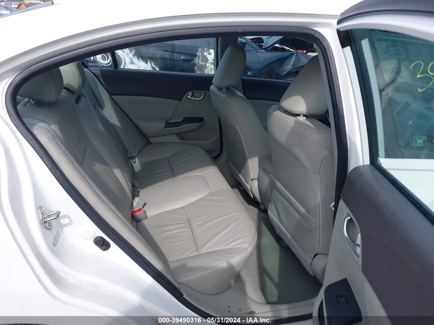 2012 Honda Civic Ex-L VIN: 19XFB2F92CE032434 Lot: 39490316